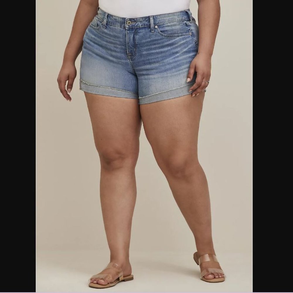 5 Inch Vintage Stretch Mid-Rise Short